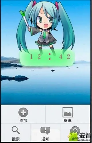 初音萌化时钟_系统工具_手机工具_安卓安智市场