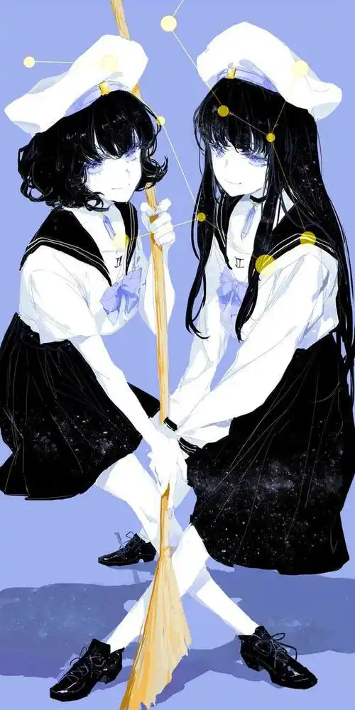 双子座图片 双子座图片少女-三丫星座网