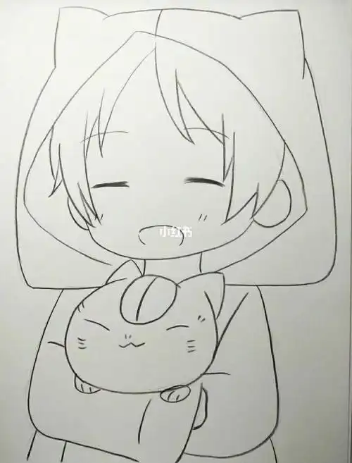 简笔画-夏目友人帐