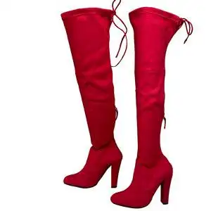红色高跟鞋靴子图片