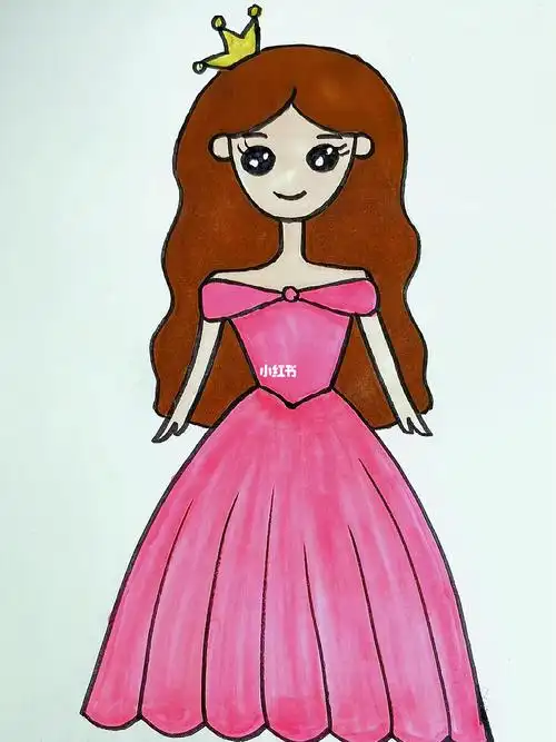 和我组队一起画美丽的公主吧#简笔画  #儿童简笔画  #亲子简笔画  #简