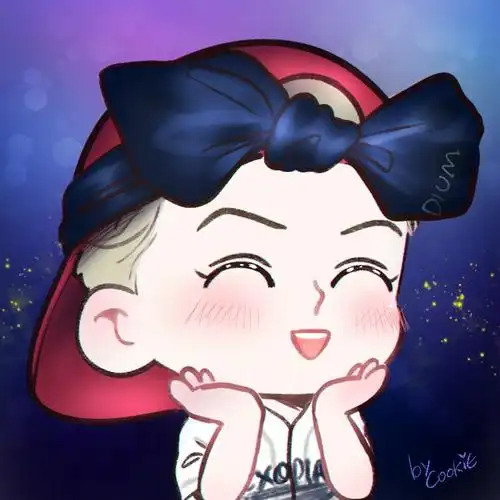 exo 奶包吴世勋 卡通头像"我美吗"~bulingbuling 出处见水印 原作者