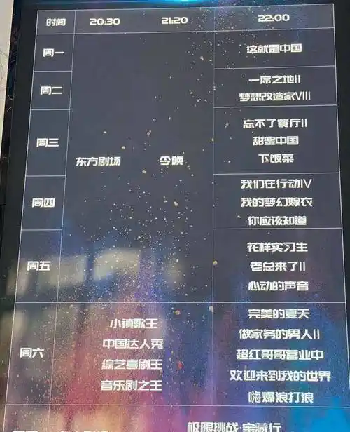 东方台下半年排播:两季极挑,21部新剧,618晚会再添一员_卫视_节目