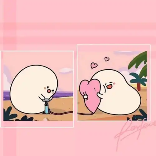 情侣头像哈哈哈呆萌系