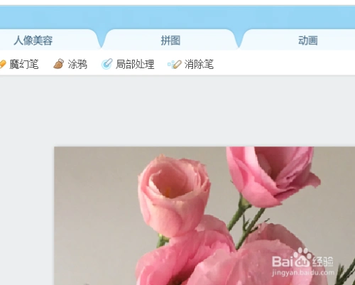 美图秀秀网页版中如何将图片局部变色