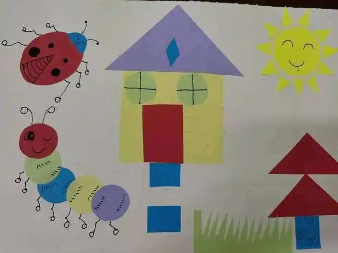 感受数学之美丨小学部数学教研组举行图形拼贴画创意活动_平面_知识面