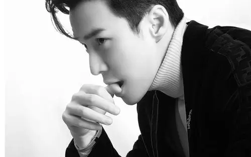 王冠逸黑白写真图片桌面壁纸