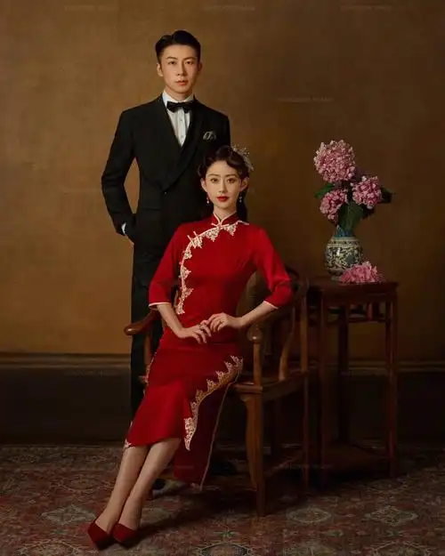 超爱这组复古旗袍婚纱照等我结婚一定要拍