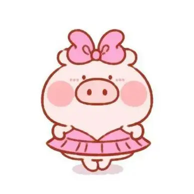 猪猪情侣头像一左一右高清呆萌可爱的卡通猪猪情侣头像图片