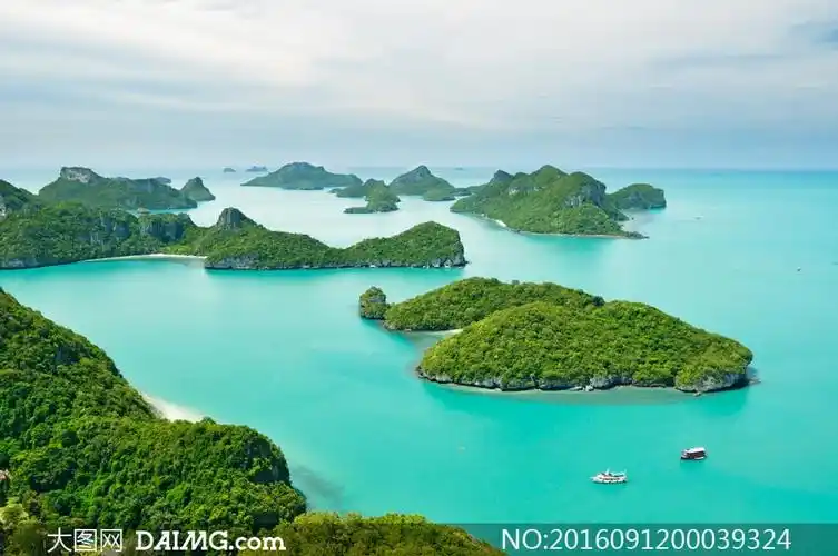 美丽的海岛景色摄影图片