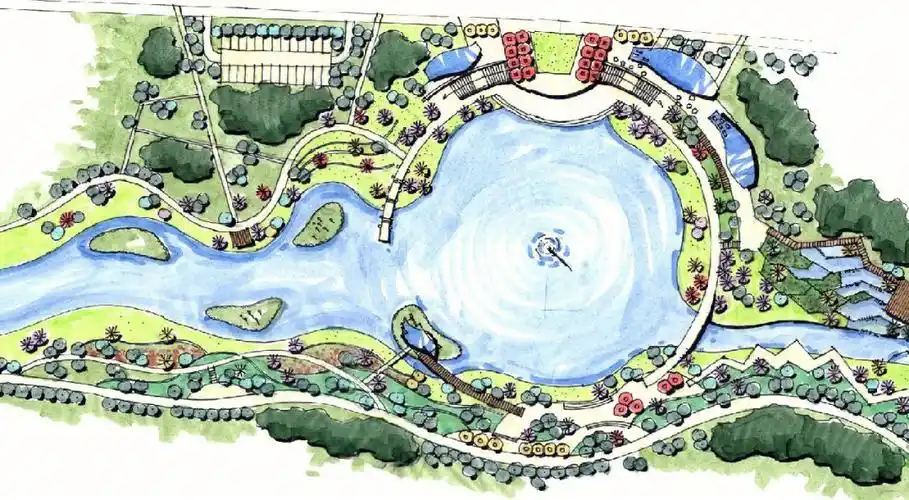 林之心每日福利金水河景观