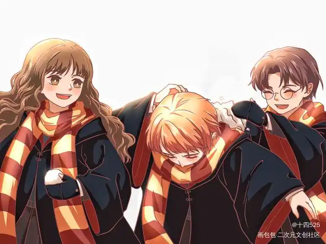 下雪了_哈利波特平涂我要上首推绘画作品