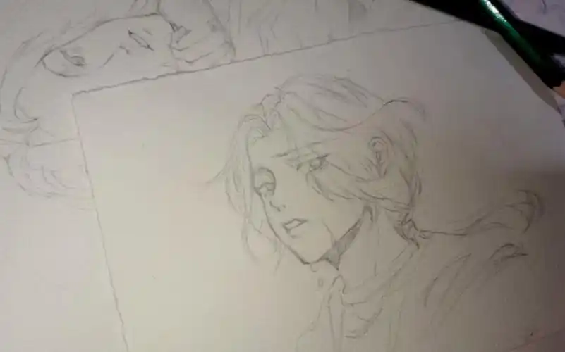 把haze-draw老师的画变成水彩稿几啦