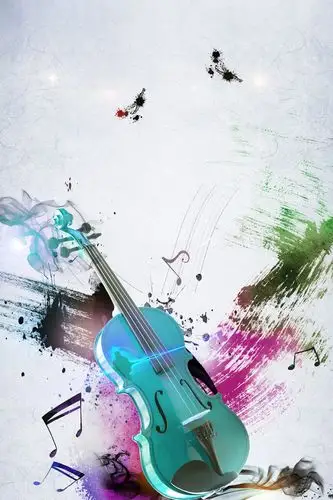 小提琴乐器培训广告海报背景素材