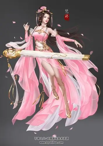 国人画师梵修笔下的中式古装人物作品赏析47p