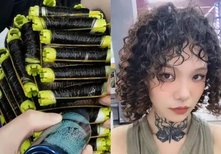 由于冷烫是以常温为基准,即使加热也是从外部加热,不会灼伤头皮.