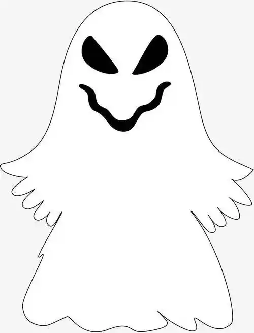 可爱白色幽灵如何画万圣节的幽灵简笔画可爱的卡通幽灵一步一步画可爱