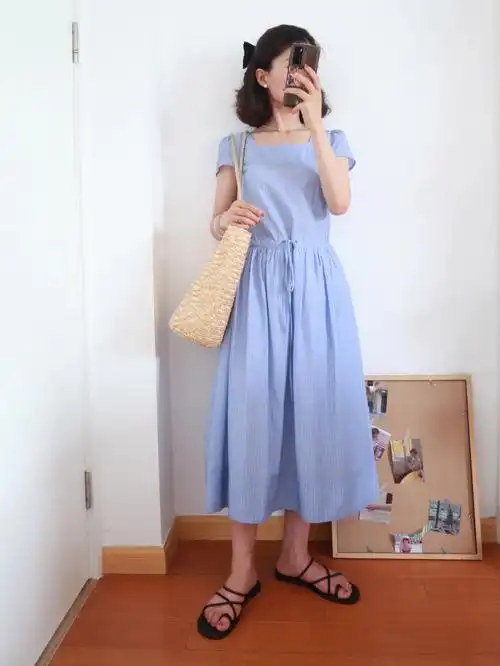 谁能拒绝蓝色连衣裙