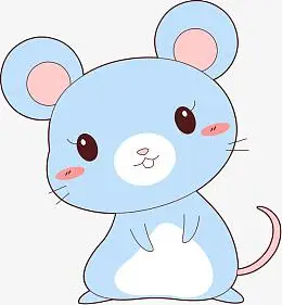 q版可爱卡通萌萌哒小动物十二生肖鼠
