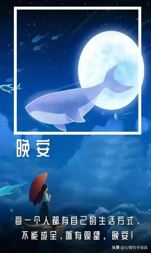 发朋友圈的晚安句子正能量(睡前晚安一句话正能量)