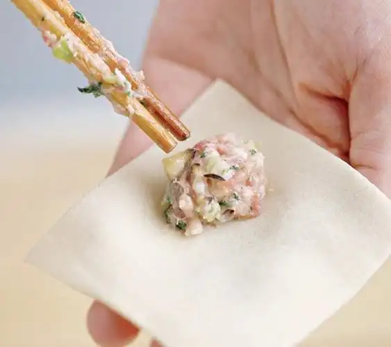 diy手工#传统小吃馄饨包法(二)