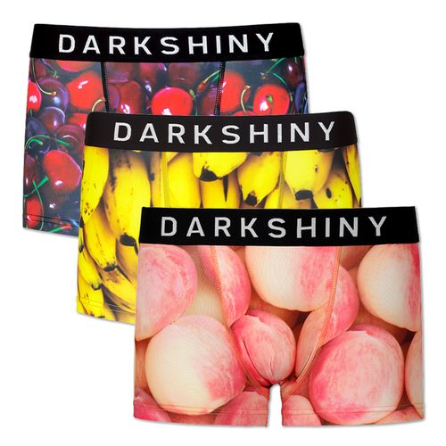 【三条组合】日本原创卡通三维水果新年红色性感男生平角内裤