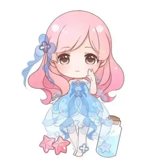 自由水瓶座头像女生动漫简笔画(第1页)画十二星座水瓶座公主趣味教学