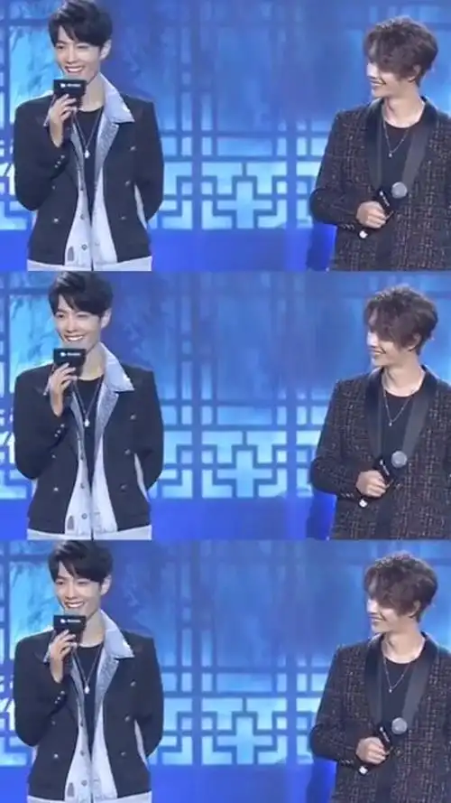 肖战和王一博同台,两个小哥哥的颜值太高了!