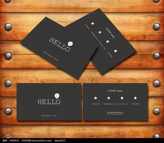 大气黑色商务名片设计