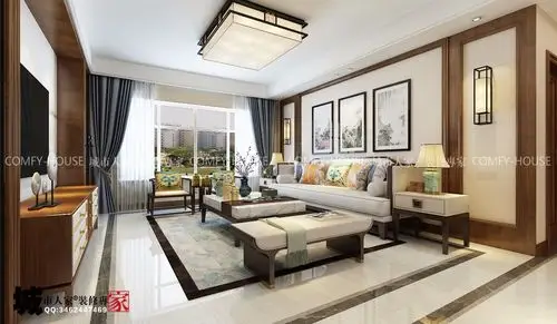 国华新经典169平米新中式风格装修效果图