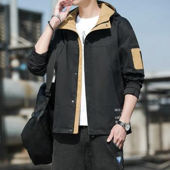 vack 夹克男春秋季男装外套男衣服潮流韩版男士棒球服工装外套休闲连