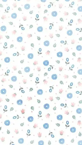 小清新小碎花卡通壁纸背景素材