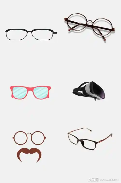 简洁大气眼镜免抠素材模板下载-编号2496781-众图网