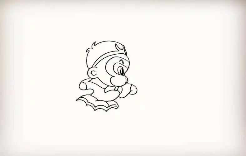 悟空简笔画 一步一步画齐天大圣-1ppb