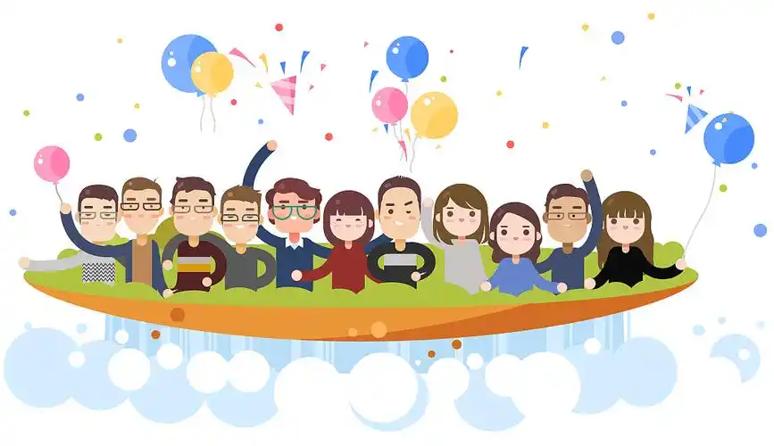 团队成员形象小画