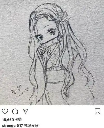 关晓彤p版简笔画