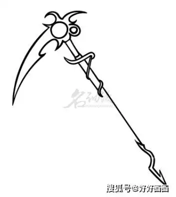 怎么绘画镰刀