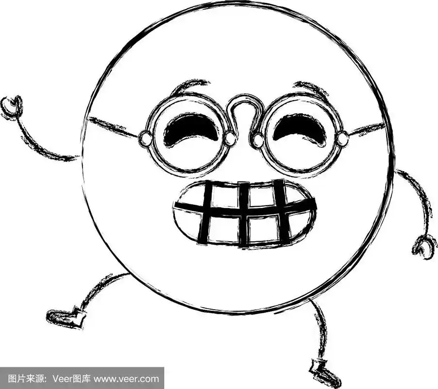 害怕的表情符号脸字符图标