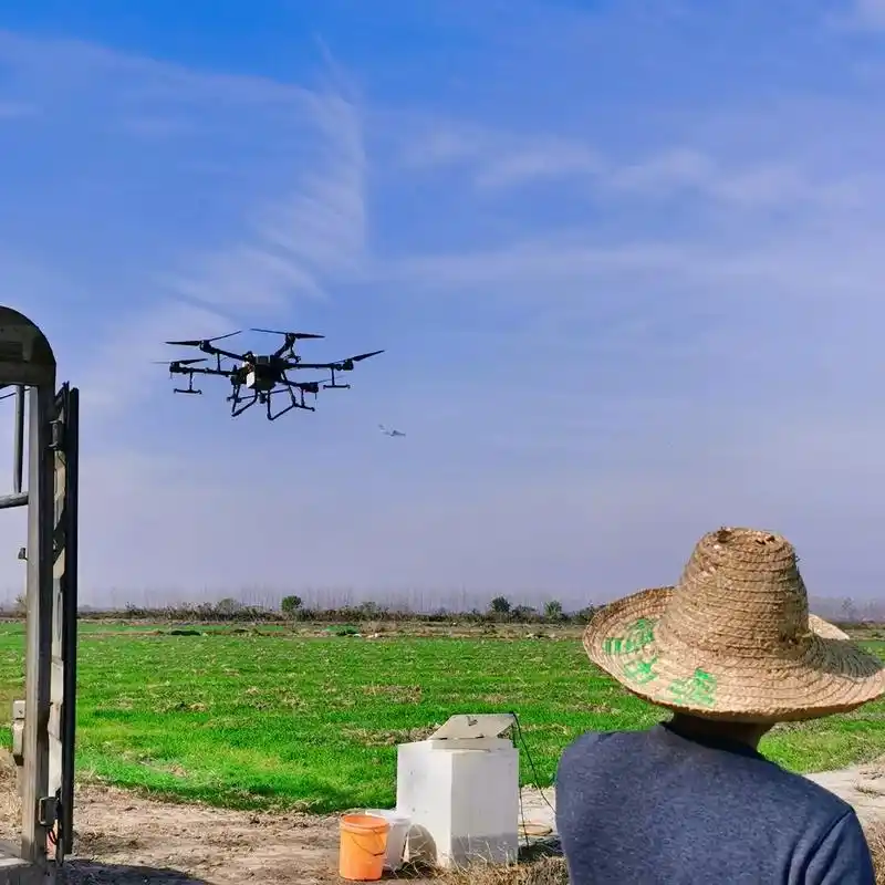 农村也很美#大疆t30 #农业植保无人机 #无人机打药  - 抖音
