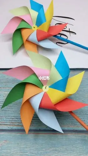 大风车呀转悠悠童年记忆的手工折纸教程