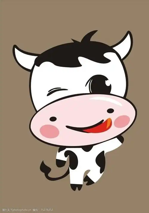 卡通牛图片