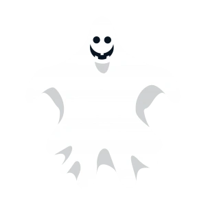 9款白色恐怖幽灵矢量素材