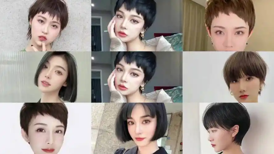 很旺的网红款发型:1,露眉式;2,不等式;3,狗啃式;4,鲻鱼头;5,碎盖头;6