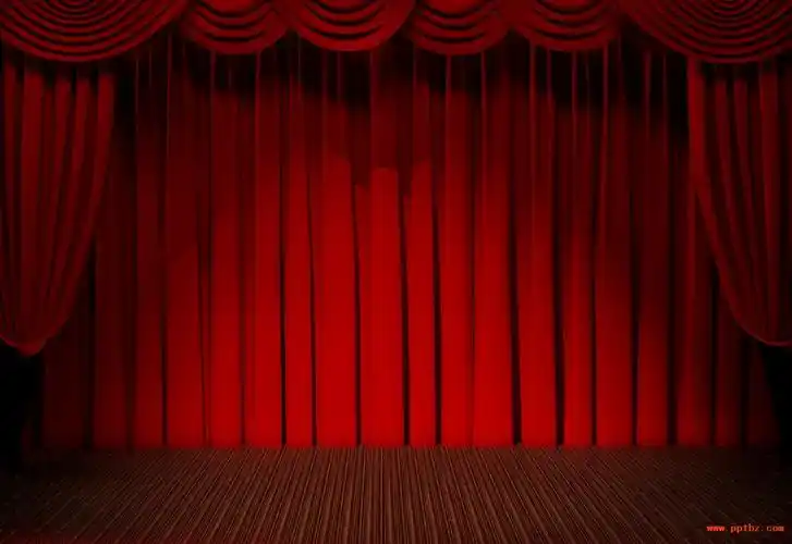 红色舞台背景图片