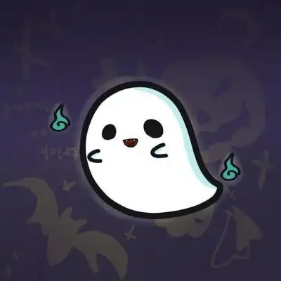 可爱小幽灵头像简笔画