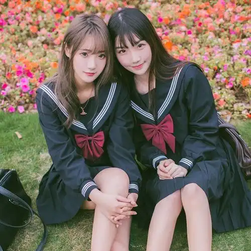 高品质 正版黑三本 日本正统jk制服基础款水手服学院风女校服套装