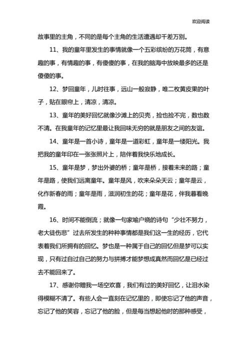 回忆的好词好句docx11页