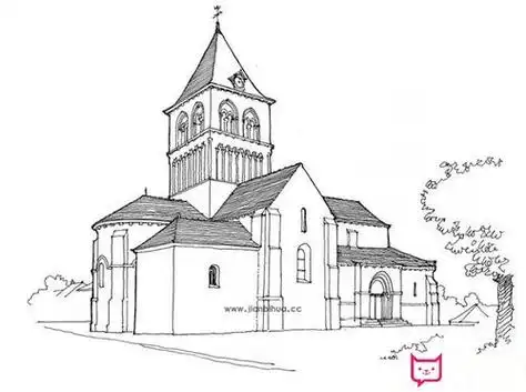 洋葱顶教堂简笔画