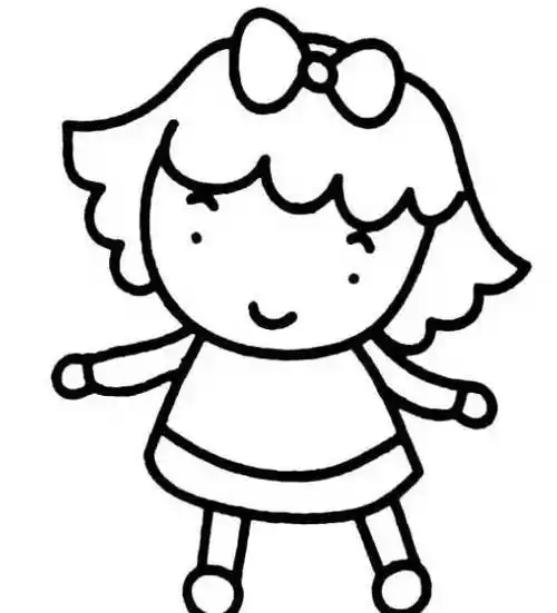 3岁儿童人物简笔画画