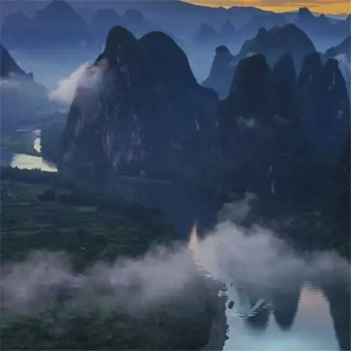 山水风景头像,广西桂林漓江山水如画风景图片